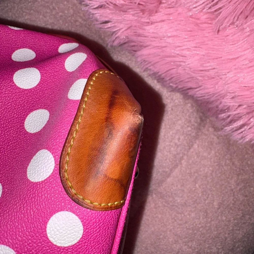 Dooney and Bourke polka dot Geena satchel - Picture 6 of 11
